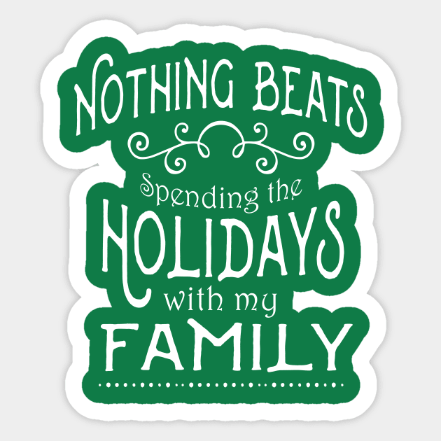 Beautiful Christmas and Thanksgiving Holiday Family Shirt Sticker by TeesByJay